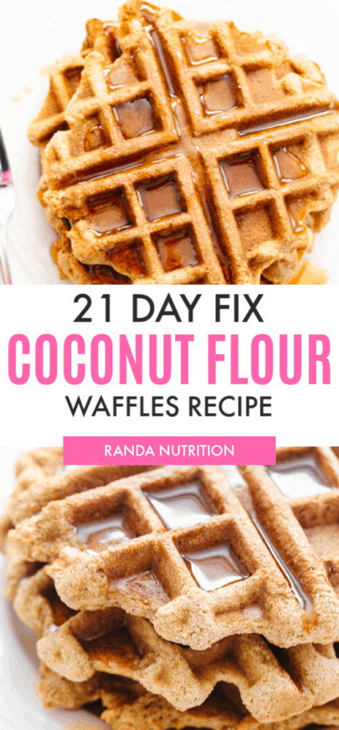 ultimate portion fix coconut flour waffles