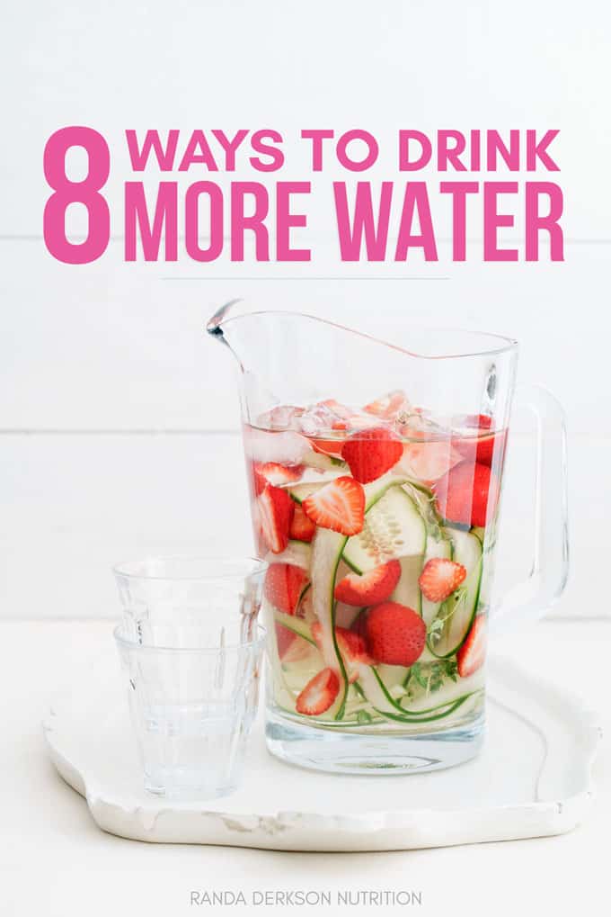 8 ways to drink more water to stay hydrated and healthy. #nutrition #drinkmorewater