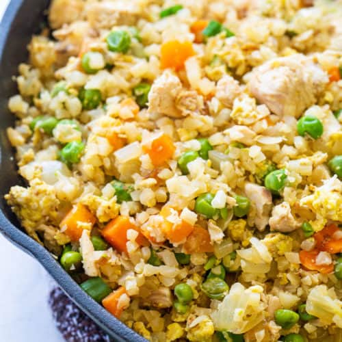 cauliflower rice fried rice recipe