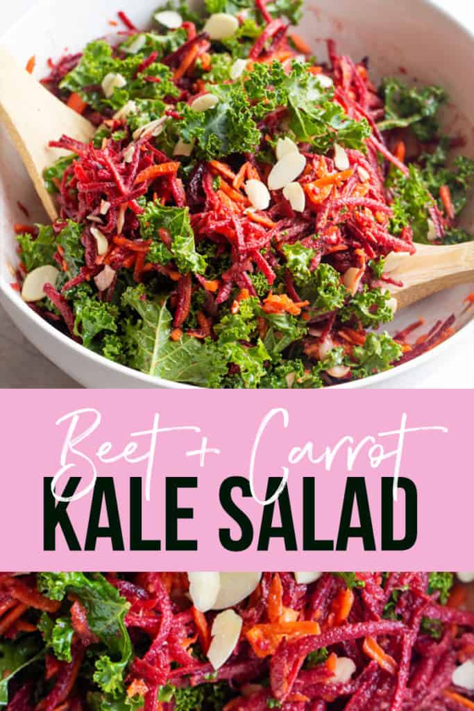 easy kale beet carrot salad