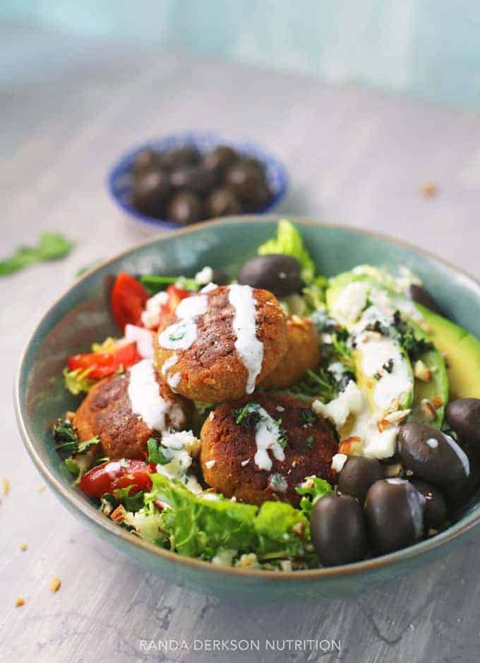 mediterranean salad recipe with plant based protein