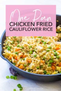 Easy Chicken Fried Cauliflower Rice Recipe | Randa Nutrition