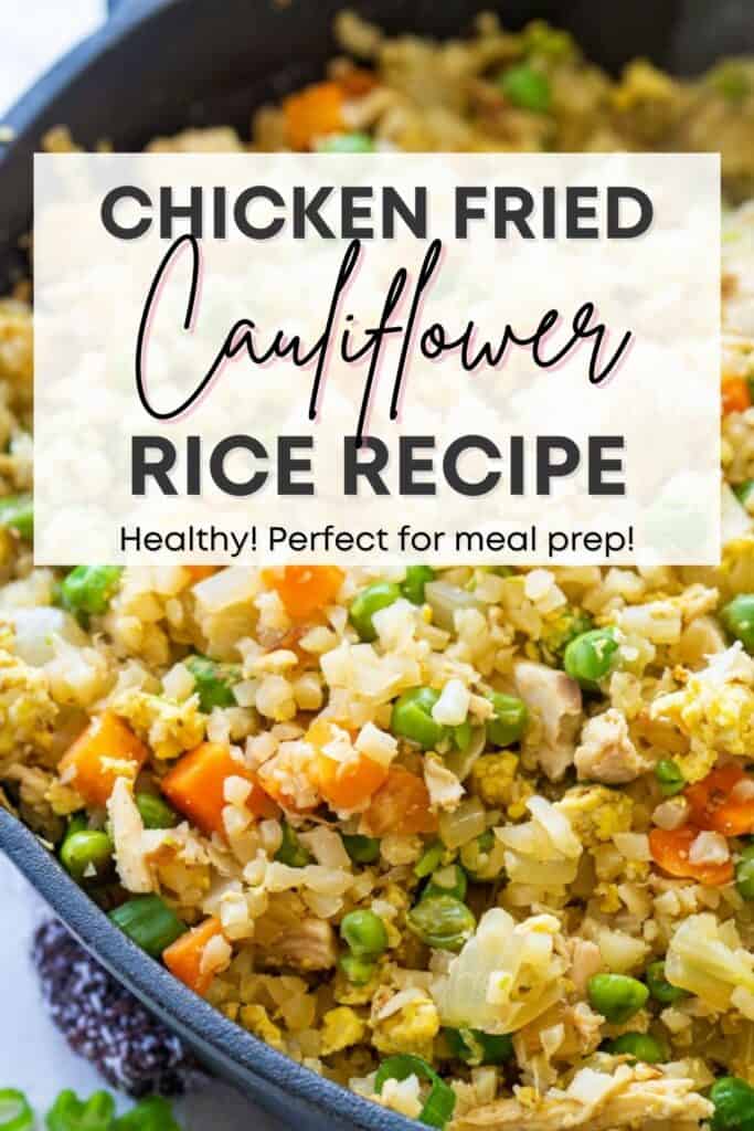 healthy chicken cauliflower rice recipe