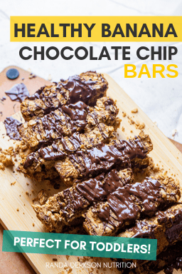 healthy banana chocolate chip bars