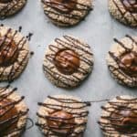 tahini thumbprint cookies