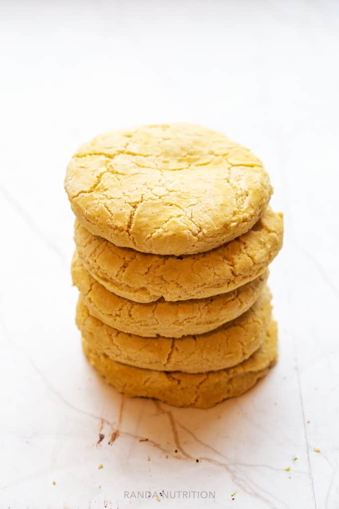 homemade gluten free biscuits stacked