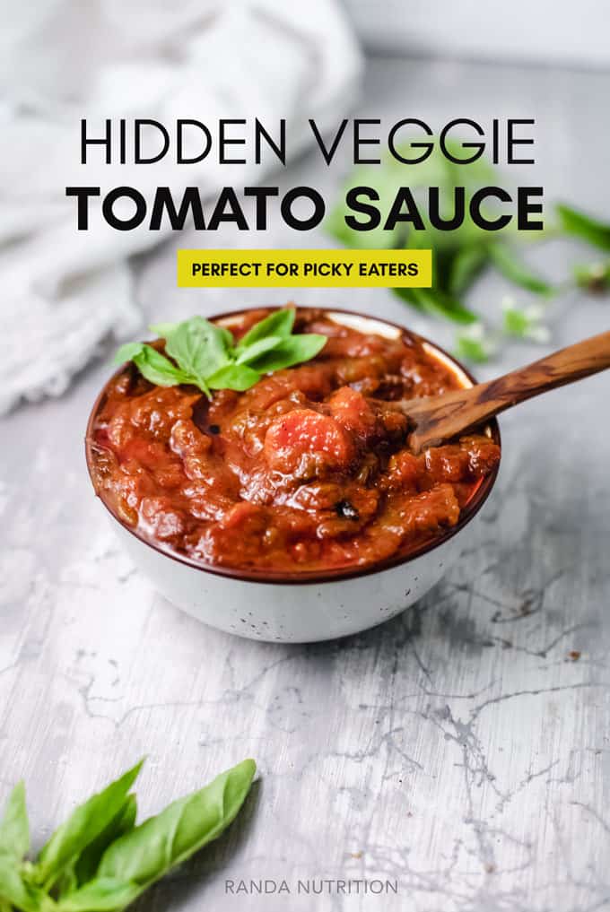 hidden veggie tomato sauce