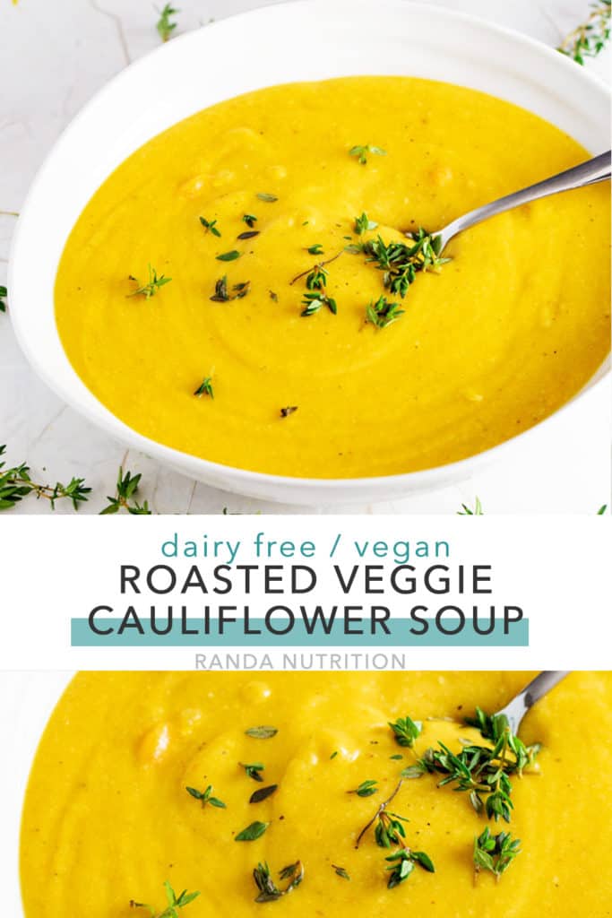 roasted cauliflower soup recipe