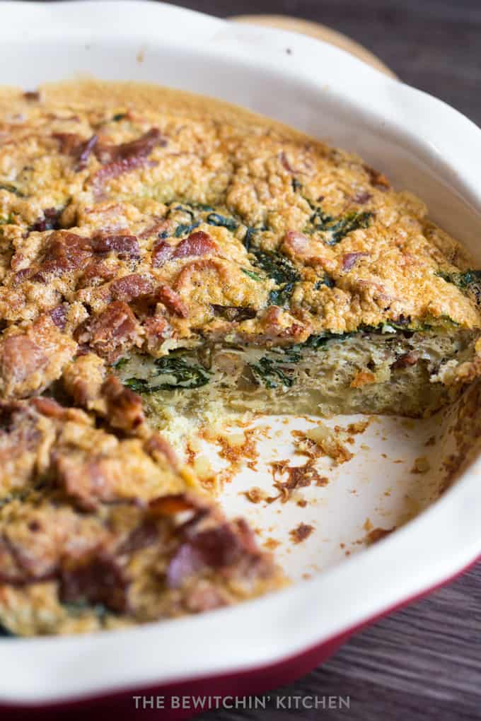 spinach bacon quiche that's whole30