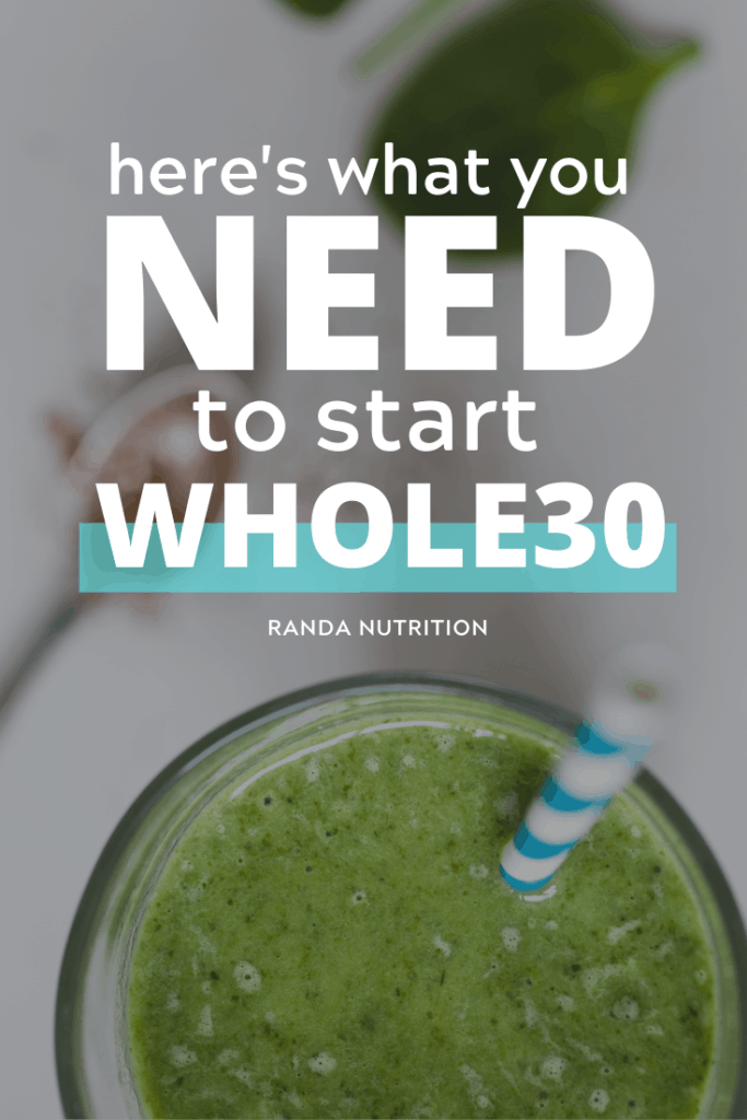 what you need to start whole30