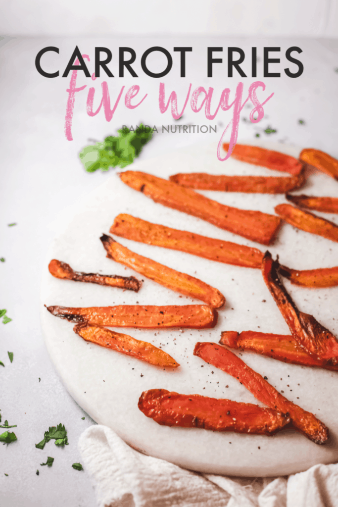 baked carrot fries