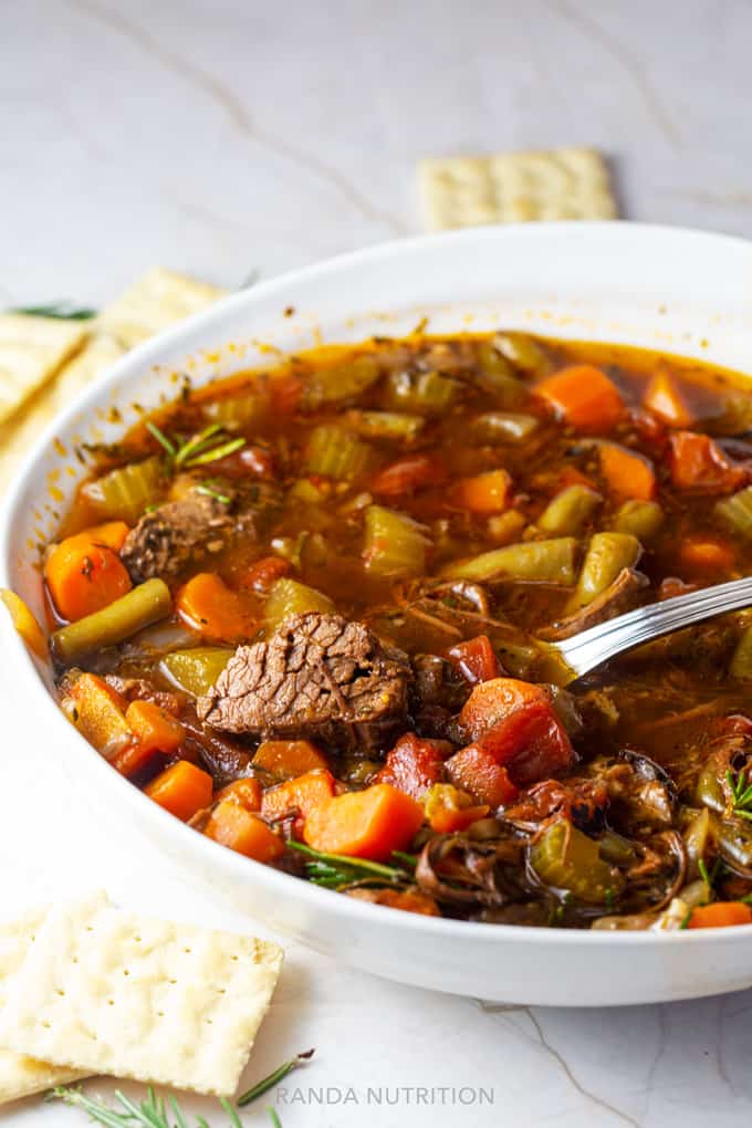 Pot Roast Soup in the Ninja Foodi Pressure Cooker and Slow Cooker