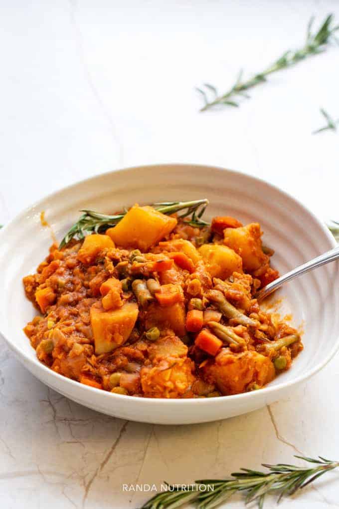 Thick lentil soup