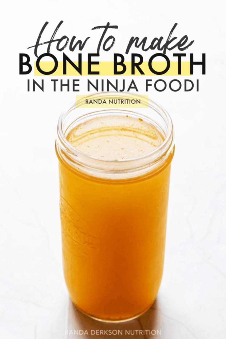 How to Make Bone Broth in The Ninja Foodi in 1 Hour Randa Nutrition