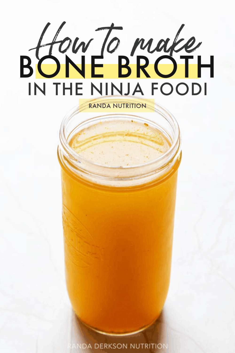 How to Make Bone Broth in The Ninja Foodi in 1 Hour Randa Nutrition
