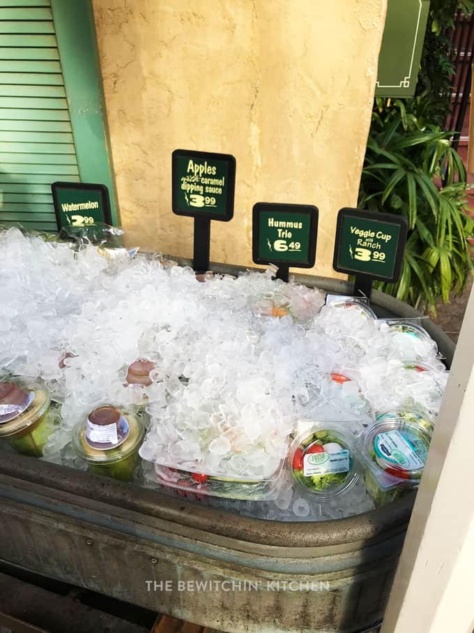 fruit stand for healthy options at Disneyland