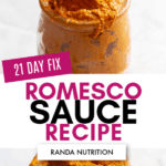 21 day fix romesco sauce