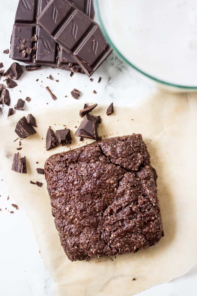 single serve paleo brownie for one