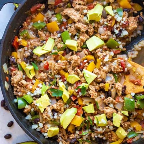 healthy taco skillet recipe