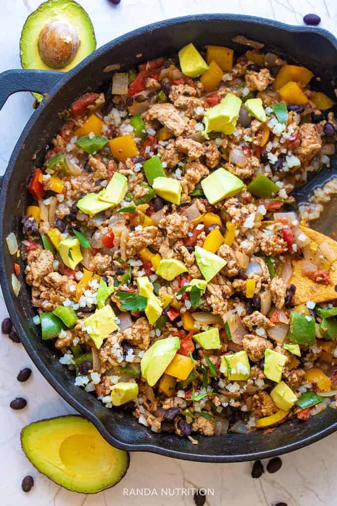 taco skillet with ground turkey