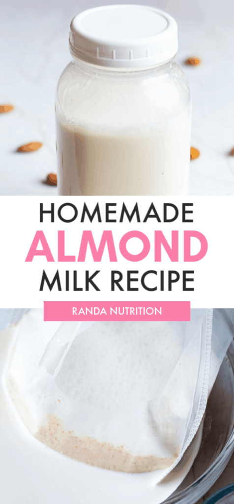 homemade almond milk