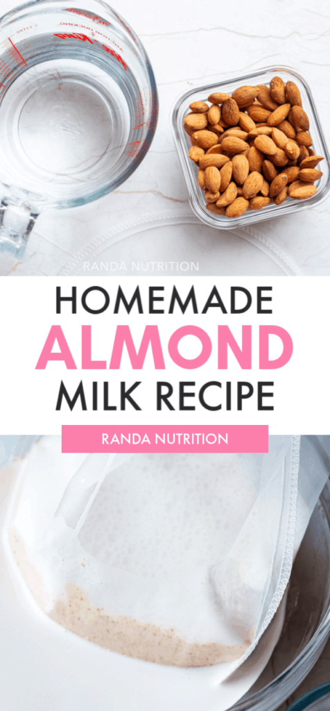 homemade almond milk