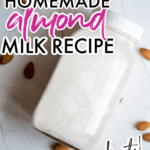 how to make almond milk at home