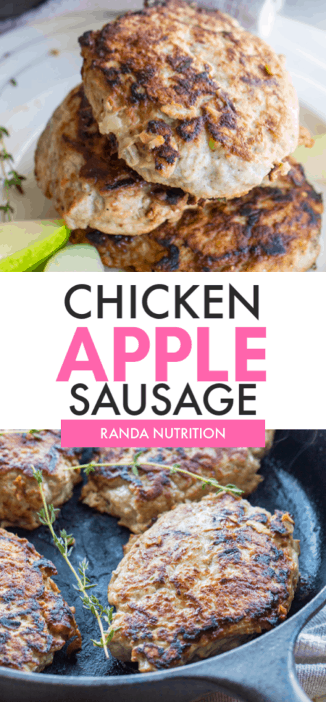 homemade chicken apple breakfast sausage