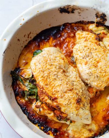Romesco Stuffed Chicken Breasts