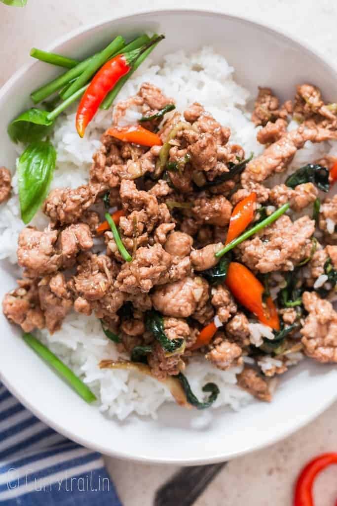 spicy thai basil chicken