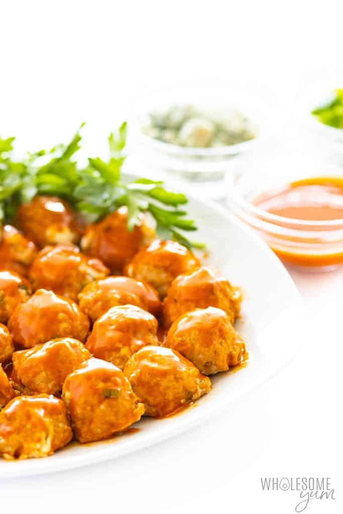 wholesomeyum buffalo turkey meatballs low carb gluten free 19