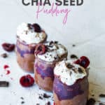 black forest chia seed pudding