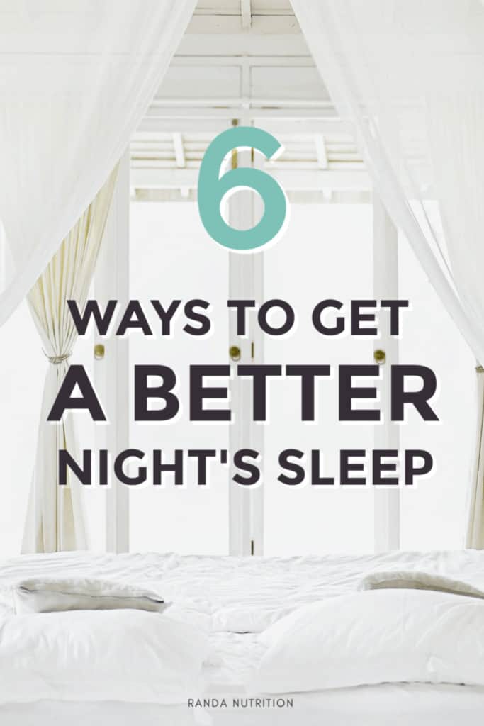 tips to get a better night's sleep