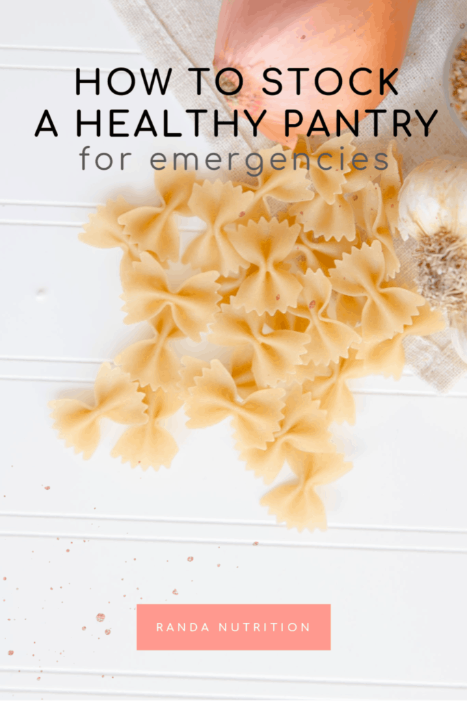 how to stock a healthy pantry