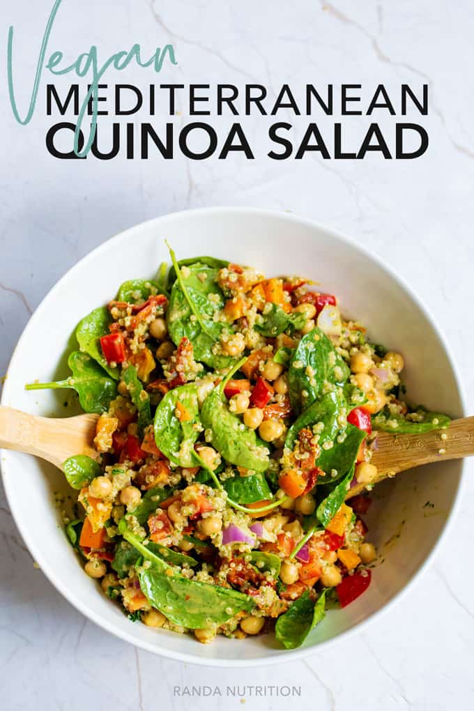 vegan mediterranean quinoa salad recipe