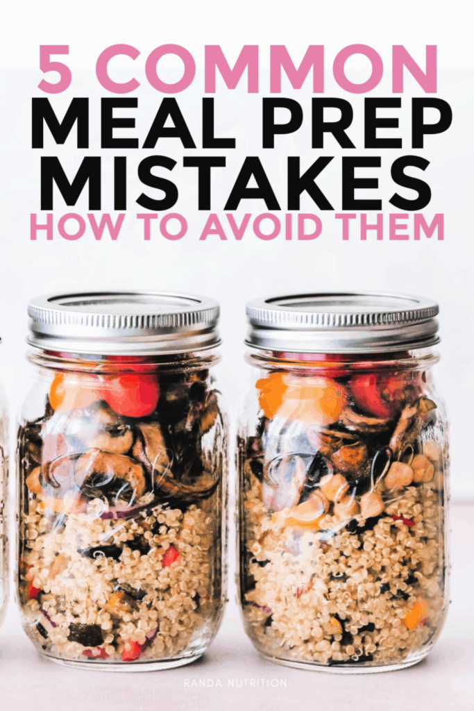 common meal prep mistakes