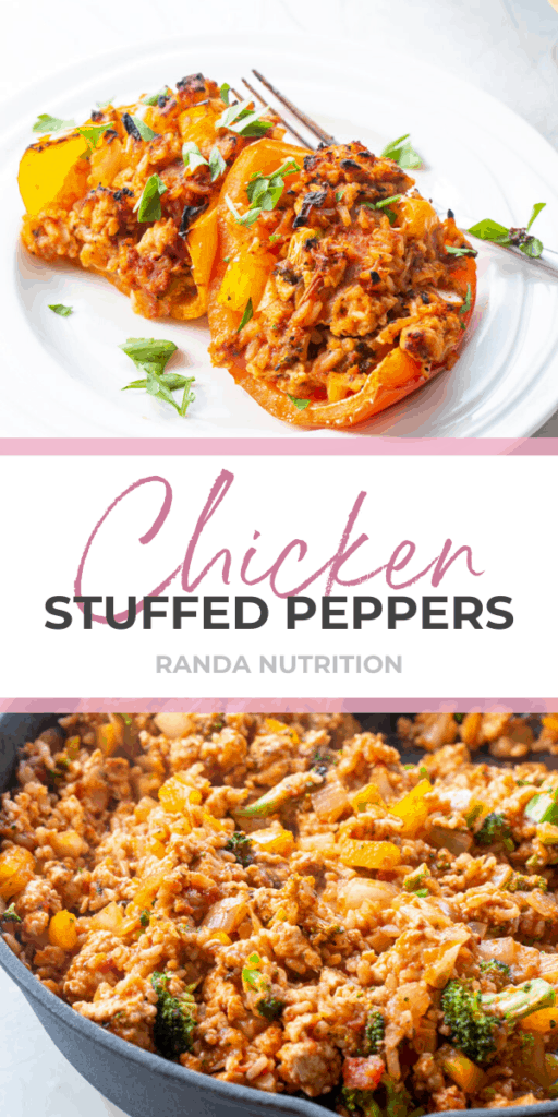 healthy chicken stuffed peppers