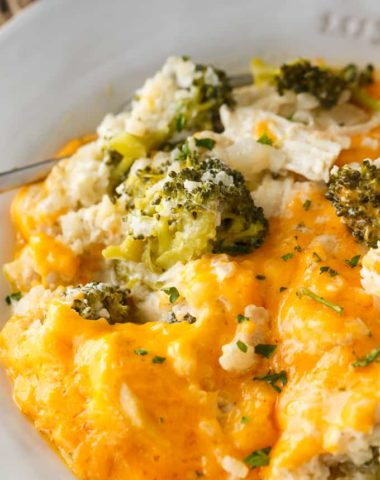 low carb chicken divan with cauliflower rice