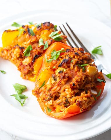 rice stuffed chicken peppers