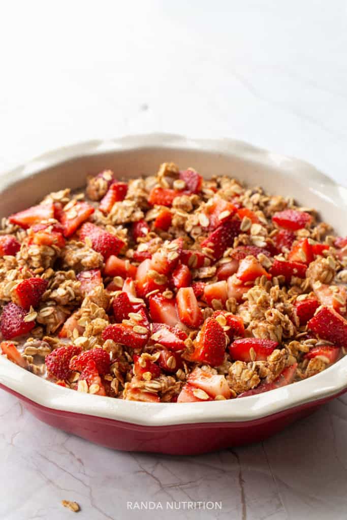Baked strawberry rhubarb