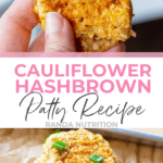 cauliflower hashbrown patty