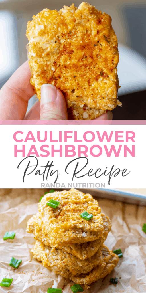 cauliflower hashbrown patty