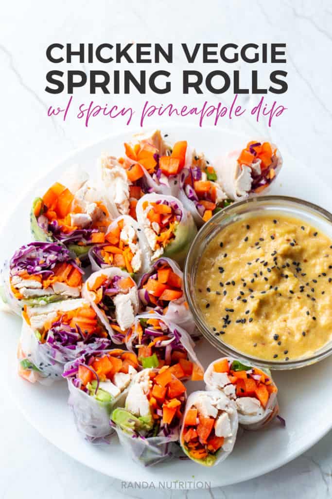 chicken spring rolls