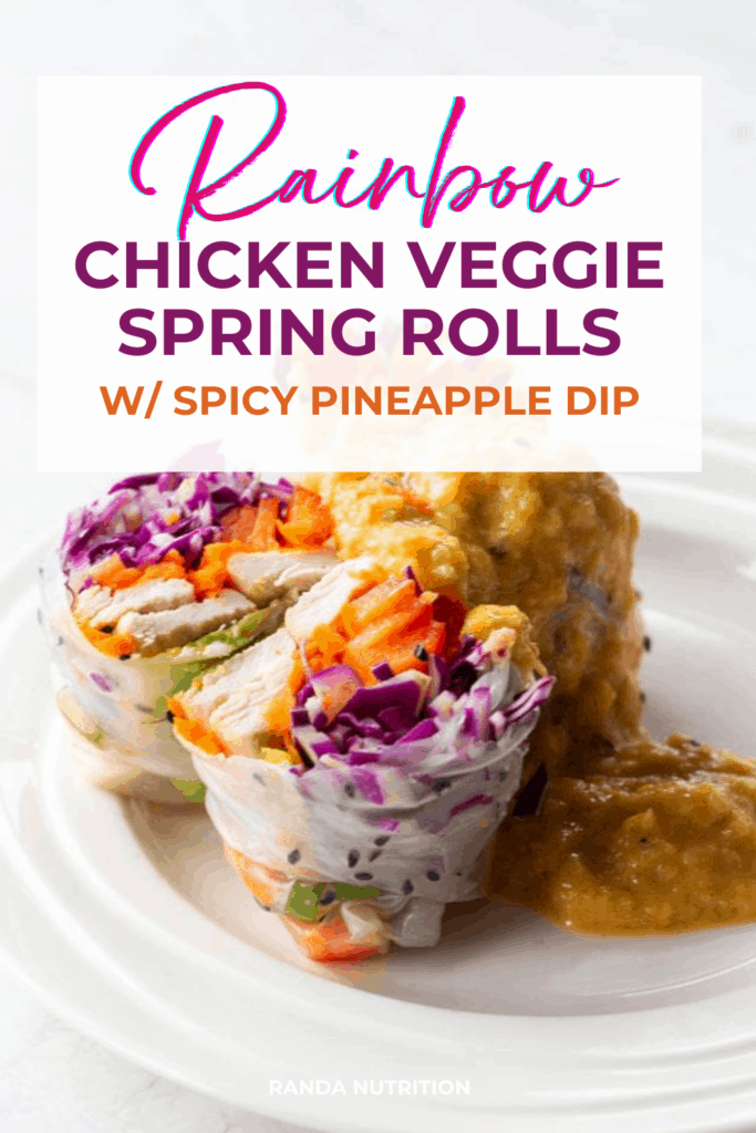 Chicken veggie spring rolls