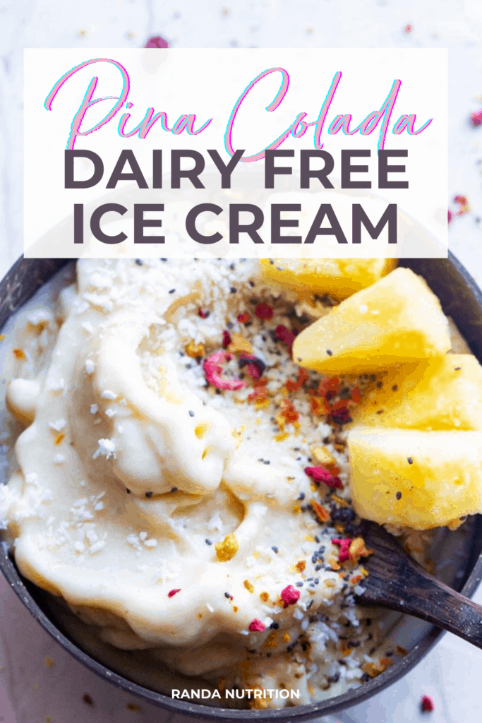 pina colada dairy free ice cream