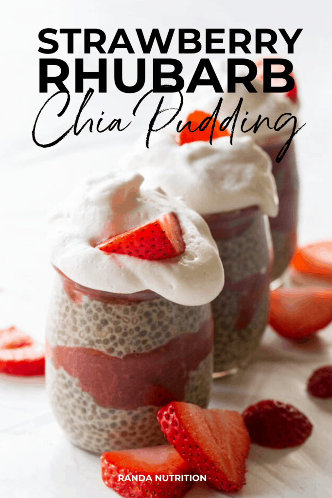 healthy strawberry rhubarb pudding