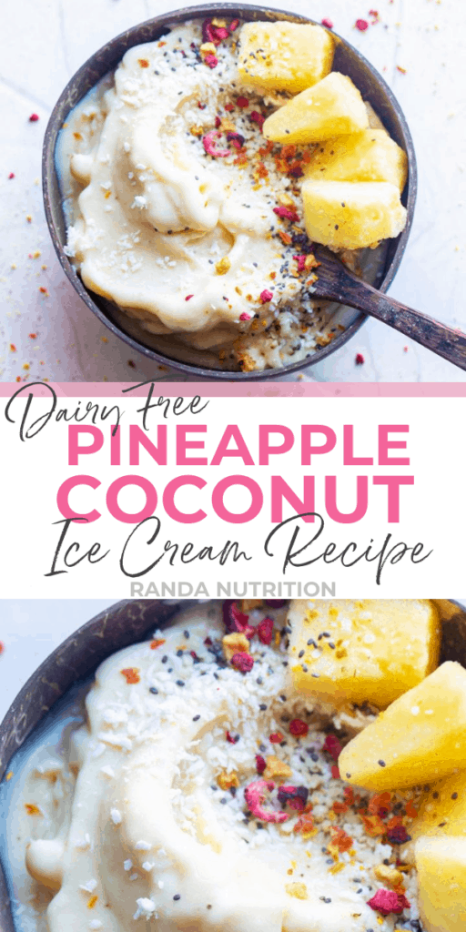 Dairy Free Pina Colada Nice Cream