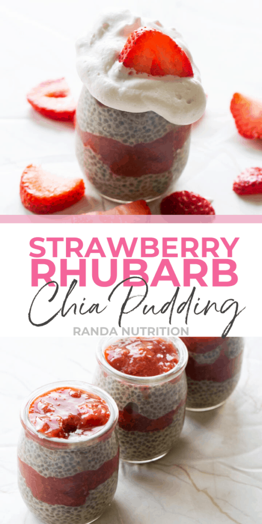 Strawberry Rhubarb Chia Seed Pudding