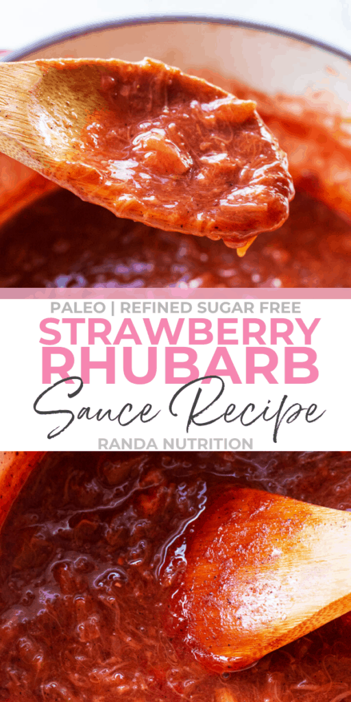 paleo strawberry rhubarb sauce