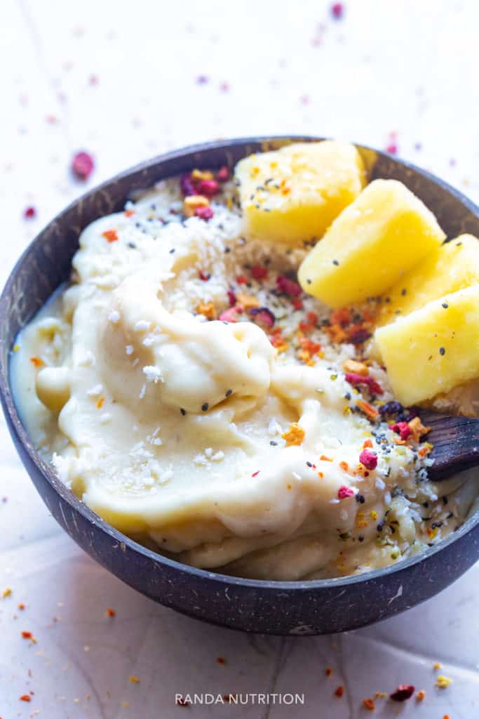 Pineapple coconut ice cream